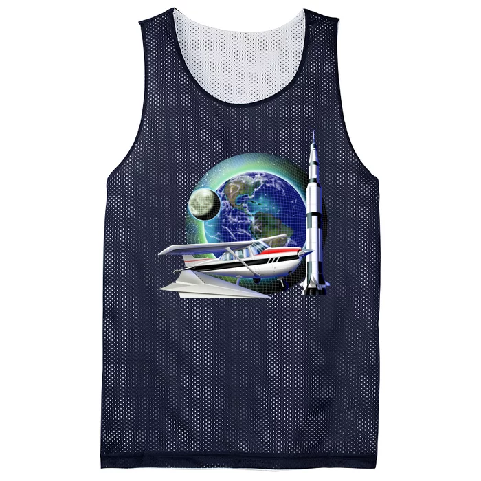 Science Club Blast Off Mesh Reversible Basketball Jersey Tank