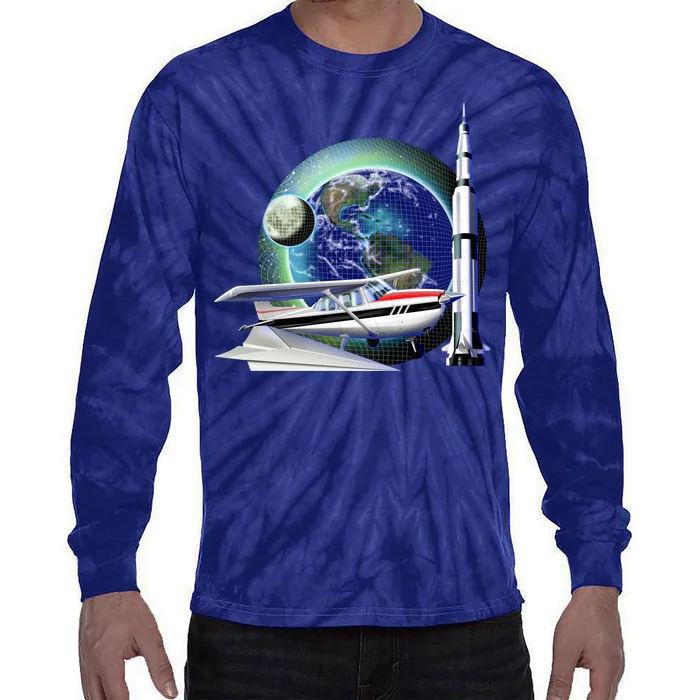 Science Club Blast Off Tie-Dye Long Sleeve Shirt