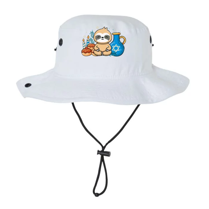 Sloth Challah Bread Hanukkah Star Of David Chanukah Jewish Legacy Cool Fit Booney Bucket Hat