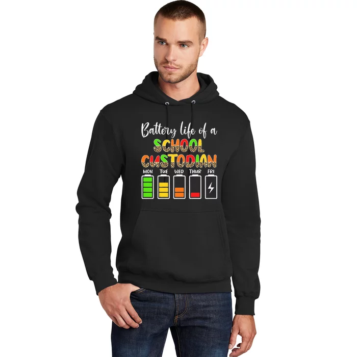 School Custodian Battery Life School Janitor Hoodie