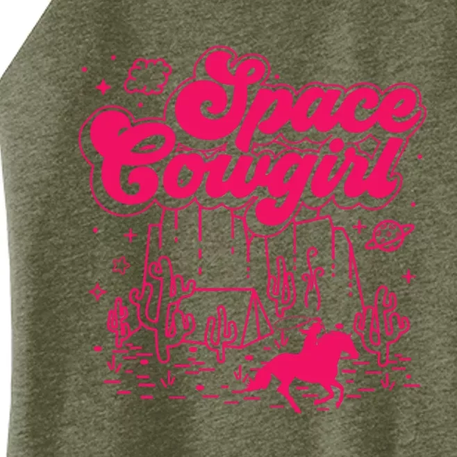 Space Cowgirl Bachelorette Party Rodeo Girl Wo Women’s Perfect Tri Rocker Tank