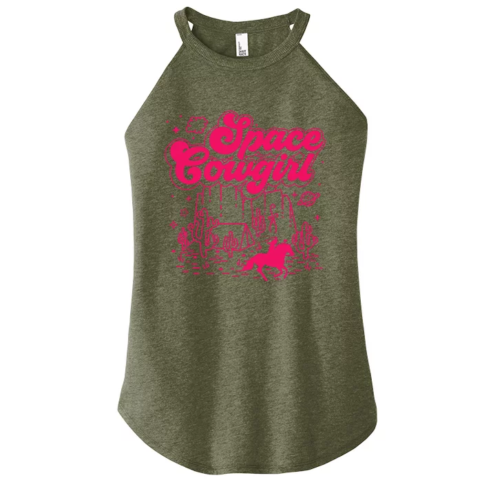 Space Cowgirl Bachelorette Party Rodeo Girl Wo Women’s Perfect Tri Rocker Tank