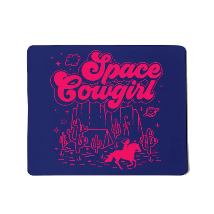 Space Cowgirl Bachelorette Party Rodeo Girl Wo Mousepad