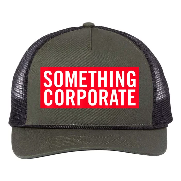 Something Corporate Band Logo Retro Rope Trucker Hat Cap