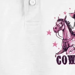 Skeleton Cosmic Cowgirl Funny Halloween Spooky Vibes Dry Zone Grid Performance Polo