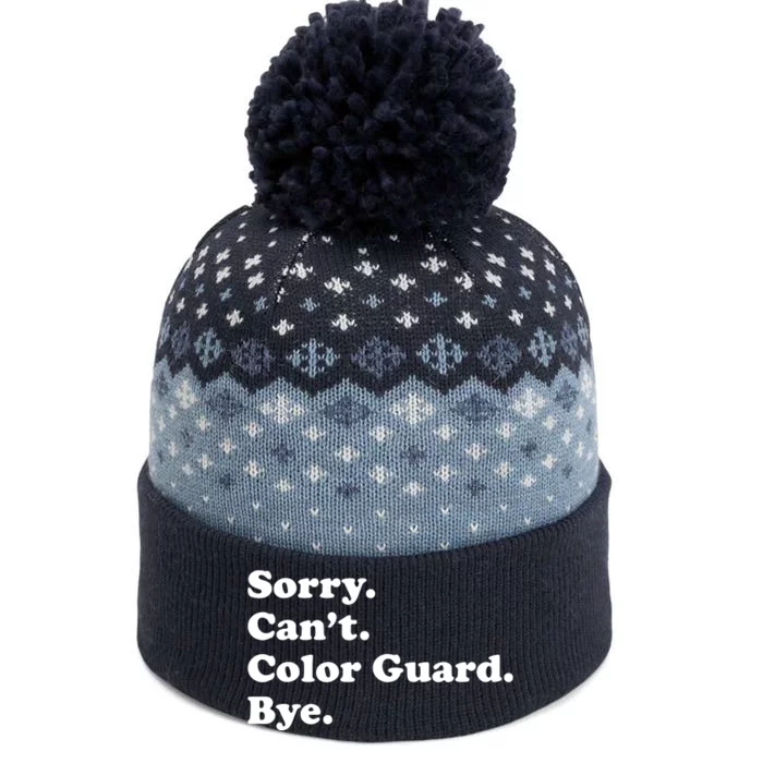 Sorry Cant Color Guard Bye Funny Color Guard The Baniff Cuffed Pom Beanie