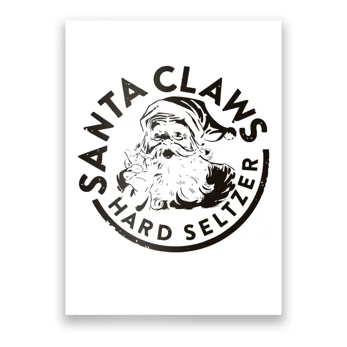 Santa Claws Christmas Poster