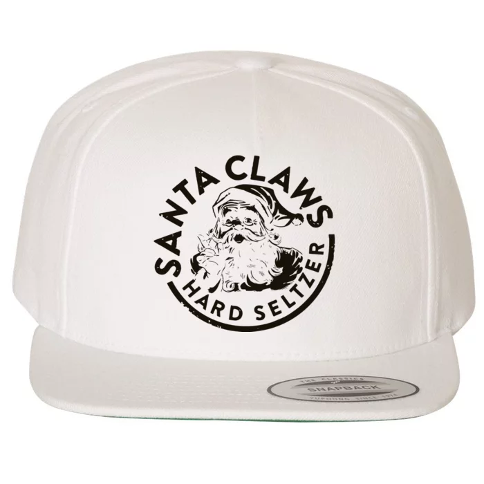 Santa Claws Christmas Wool Snapback Cap