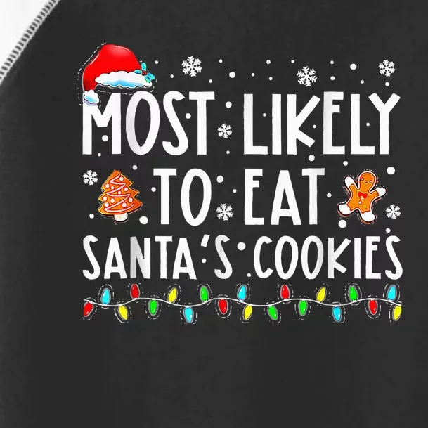 Santa's Cookie Connoisseurs Festive Family Christmas Fun Toddler Fine Jersey T-Shirt