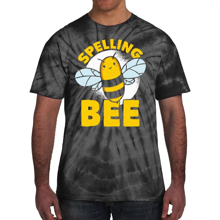 School Competition Competitive Word Spelling Bee Tie-Dye T-Shirt