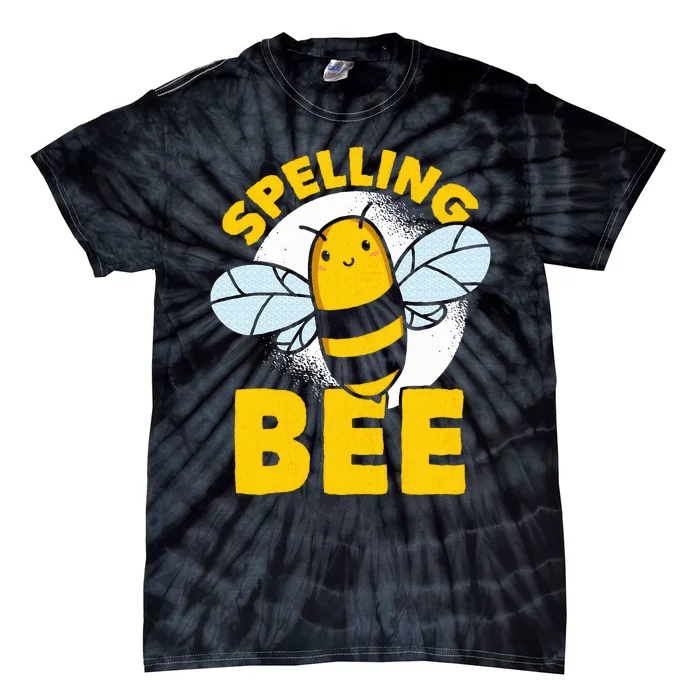 School Competition Competitive Word Spelling Bee Tie-Dye T-Shirt