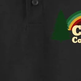 Summer Camp Counselor Staff Rainbow Pine Tree Men Women Dry Zone Grid Performance Polo