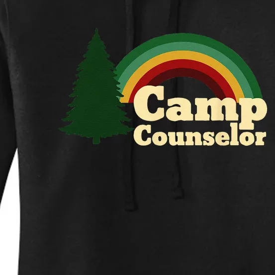 Summer Camp Counselor Staff Rainbow Pine Tree Men Women Women's Pullover Hoodie