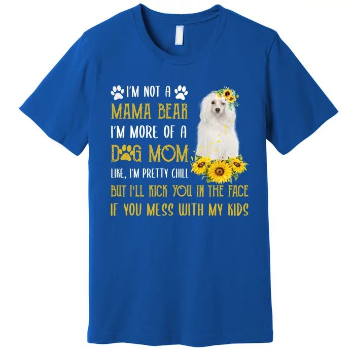 Sunflower Chinese Crested Mom Mothers Day Dog Mom Gift Premium T-Shirt