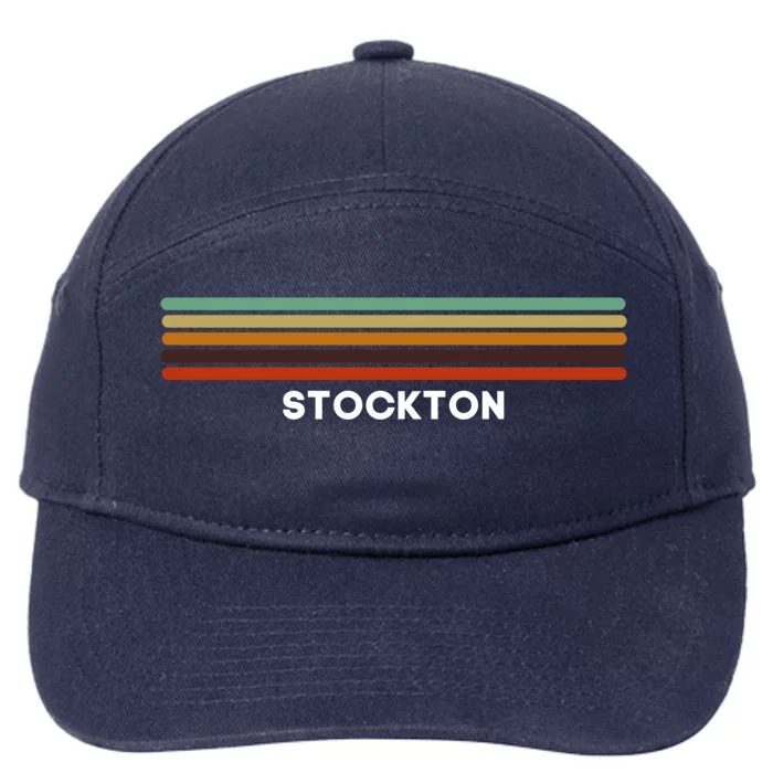 Stockton California Ca Us Cities Of America Retro Cute Gift 7-Panel Snapback Hat