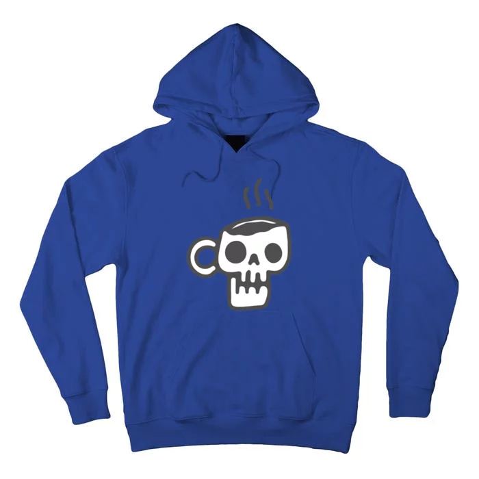 Skeleton Coffee Cup Halloween Skull Mug Gift Tall Hoodie