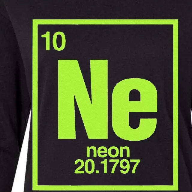 Science Chemistry Chemical Elements Ne Neon Womens Cotton Relaxed Long Sleeve T-Shirt