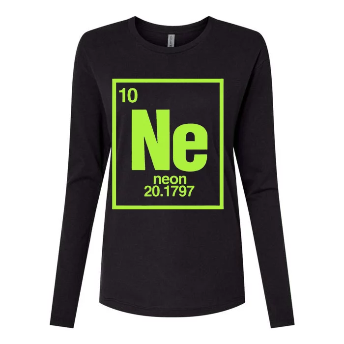 Science Chemistry Chemical Elements Ne Neon Womens Cotton Relaxed Long Sleeve T-Shirt