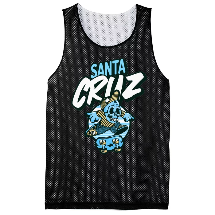 Santa Cruz California Vintage Skeleton Mesh Reversible Basketball Jersey Tank