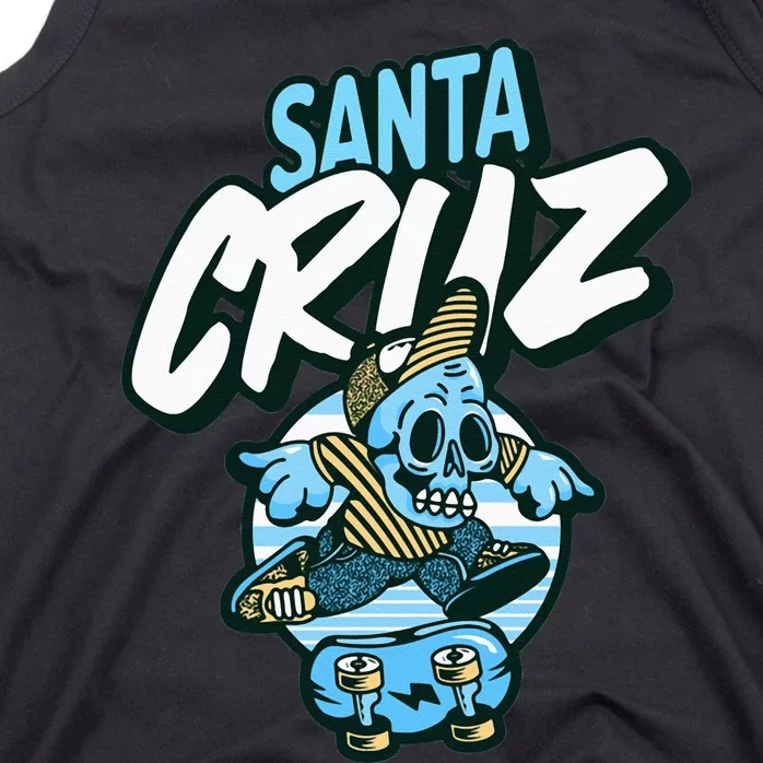 Santa Cruz California Vintage Skeleton Tank Top