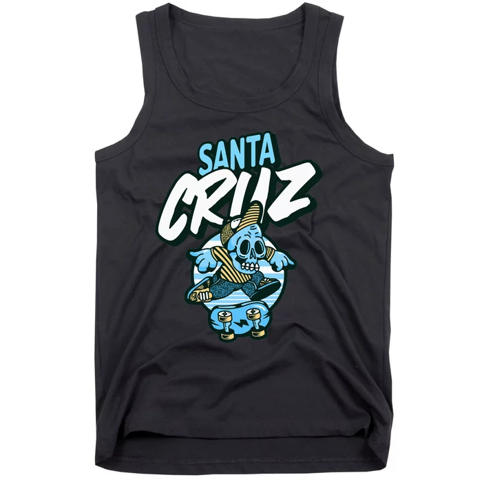 Santa Cruz California Vintage Skeleton Tank Top