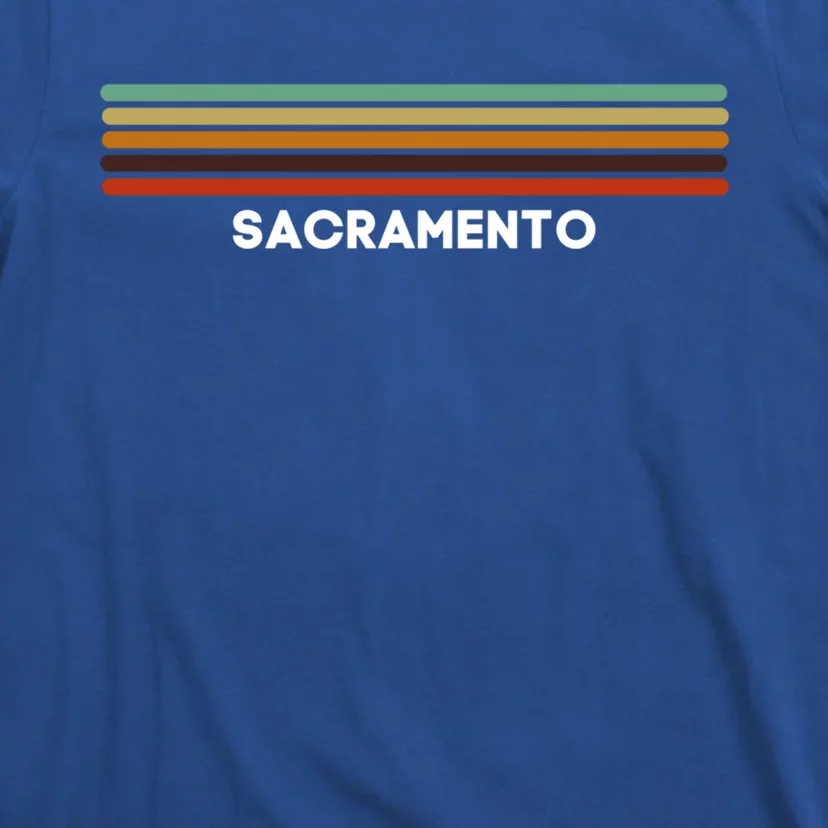 Sacrato California Ca Us Cities Of America Retro Funny Gift T-Shirt