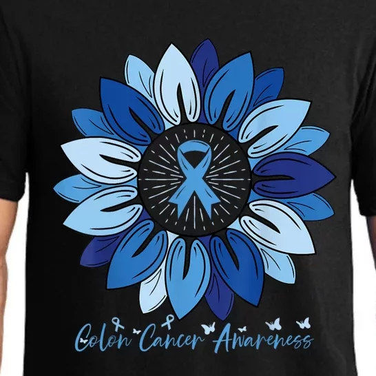 Sunflower Colon Cancer Awareness Month Pajama Set