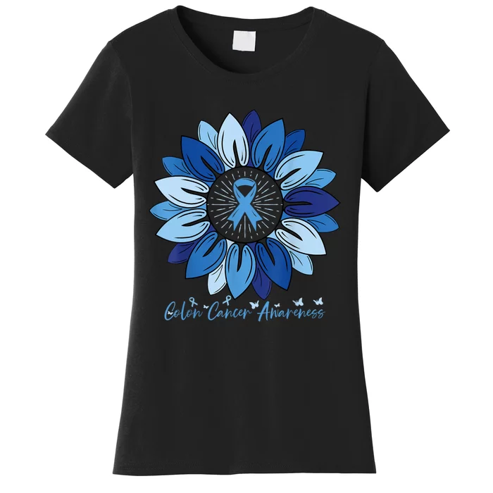 Sunflower Colon Cancer Awareness Month Women's T-Shirt