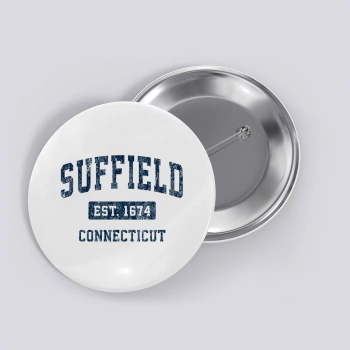 Suffield Connecticut Ct Vintage Sports Button