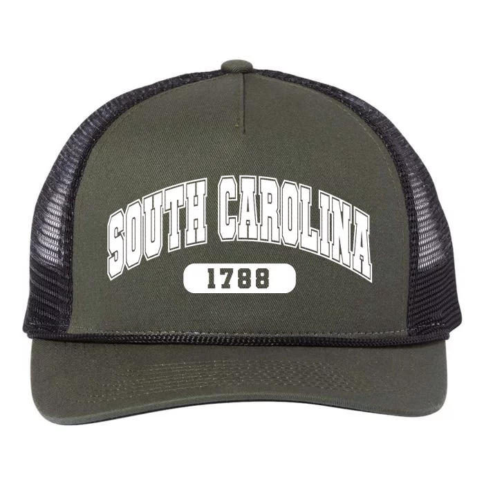 South Carolina Collegiate Style 1788 Retro Rope Trucker Hat Cap