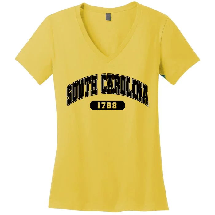 South Carolina Collegiate Style 1788 Women's V-Neck T-Shirt