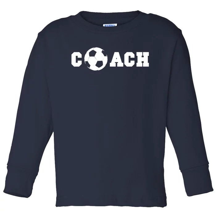 Soccer Coach Coaching Staff Toddler Long Sleeve Shirt