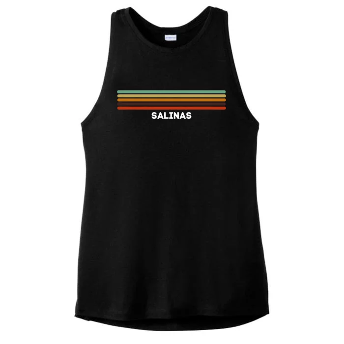 Salinas California Ca Us Cities Of America Retro Funny Gift Ladies Tri-Blend Wicking Tank