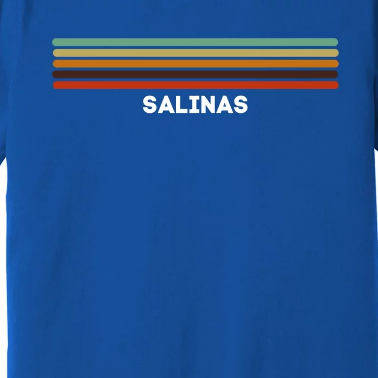 Salinas California Ca Us Cities Of America Retro Funny Gift Premium T-Shirt