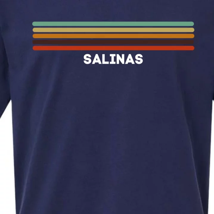 Salinas California Ca Us Cities Of America Retro Funny Gift Sueded Cloud Jersey T-Shirt