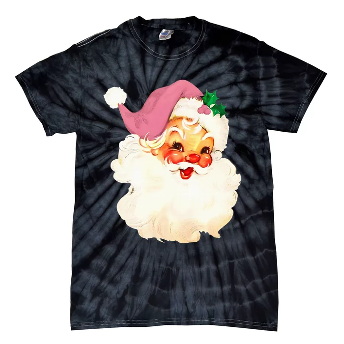 Santa Claus Christmas Design Tie-Dye T-Shirt