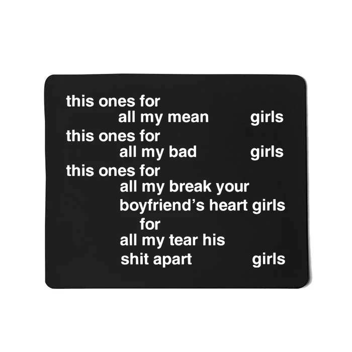 Spotify Capsule Charli Xcx Mean Girl Mousepad