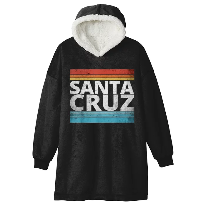 SANTA CRUZ CALIFORNIA SKATEBOARDING SURFING BEACH BOARDWALK Hooded Wearable Blanket