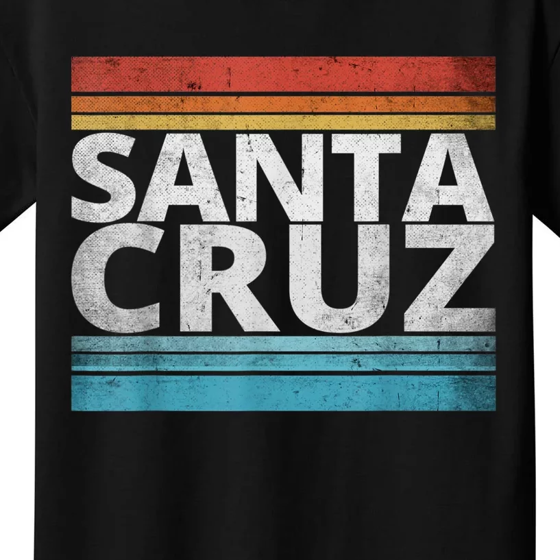 SANTA CRUZ CALIFORNIA SKATEBOARDING SURFING BEACH BOARDWALK Kids T-Shirt