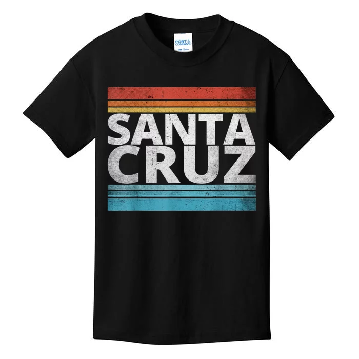 SANTA CRUZ CALIFORNIA SKATEBOARDING SURFING BEACH BOARDWALK Kids T-Shirt