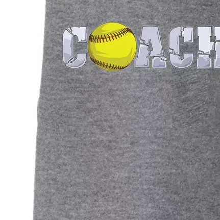 Softball Coach Coaching Assistant Coach Softball Team Men Doggie 3-End Fleece Hoodie