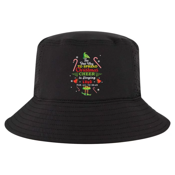 Spread Christmas Cheer Is Singing Loud Shirts Xmas Elf Pajama Cool Comfort Performance Bucket Hat