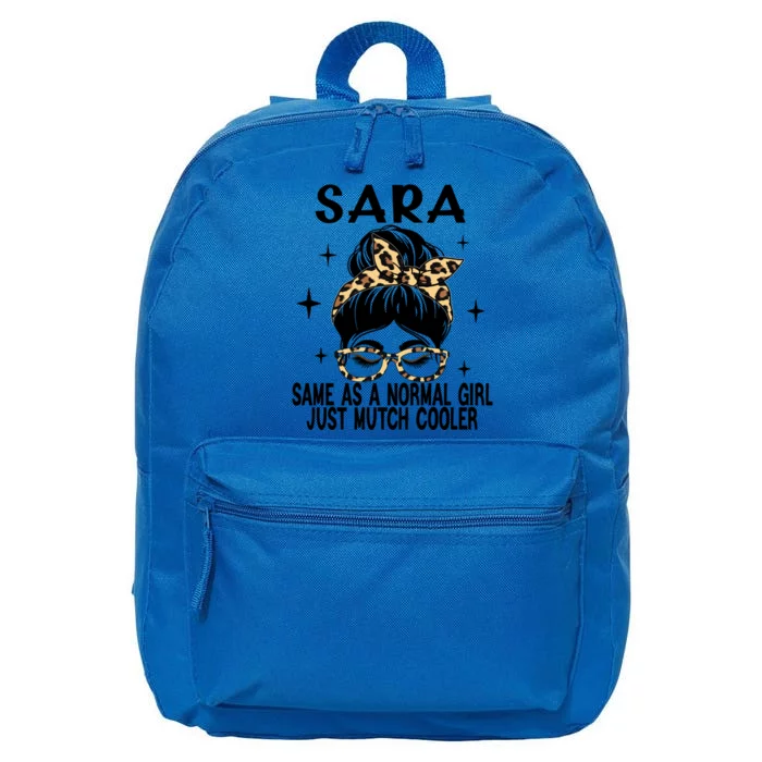 Sara Costume Cute Definition Personalized Name Sara Meaningful Gift 16 in Basic Backpack