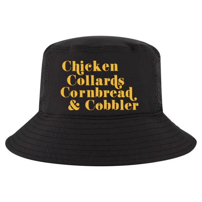 Samuelljackson Chicken Collards Cornbread & Cobbler Cool Comfort Performance Bucket Hat