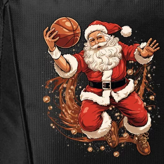 Santa Claus Christmas Basketball Xmas Meaningful Gift City Backpack