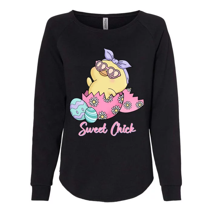 Sweet Chick Cute Spring Easter Womens California Wash Sweatshirt