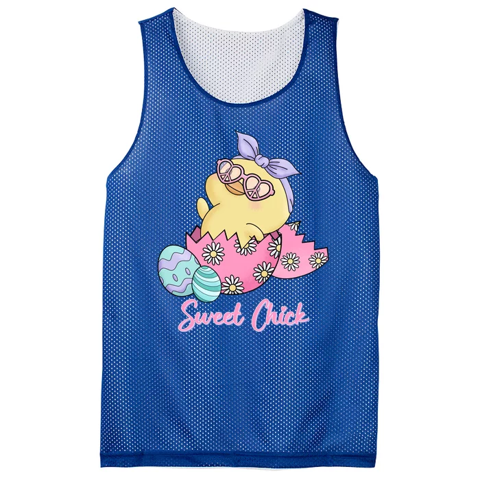 Sweet Chick Cute Spring Easter Mesh Reversible Basketball Jersey Tank