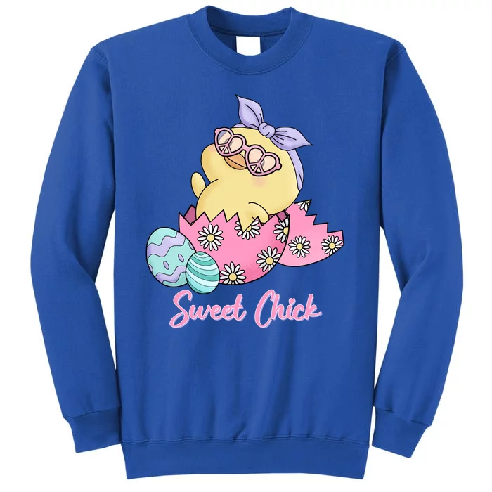 Sweet Chick Cute Spring Easter Tall Sweatshirt