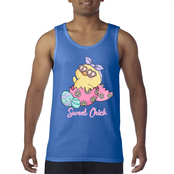 Sweet Chick Cute Spring Easter Tank Top