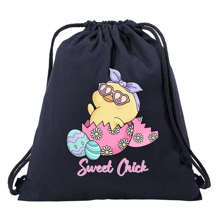 Sweet Chick Cute Spring Easter Drawstring Bag